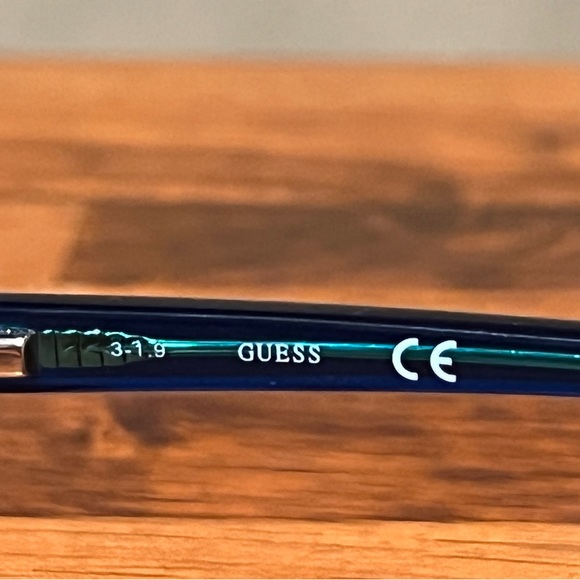 Guess Blue Leopard Eyeglasses Frames 💙🔥💙 cute & funky! - Picture 3 of 5